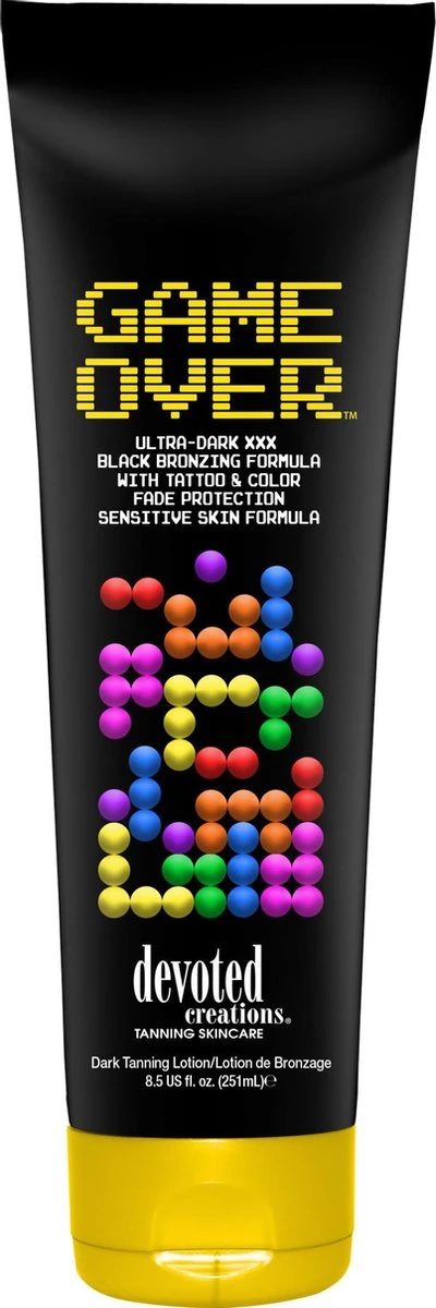 Devoted Creations - Game Over Zonnebankcreme - 251ml 1 Devoted Creations - Game Over Zonnebankcreme - 251ml