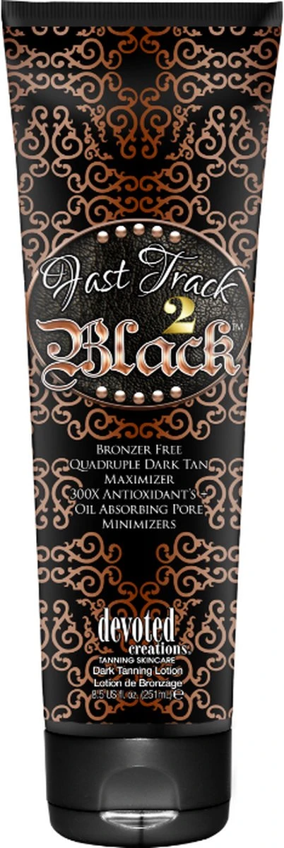 Devoted Creations Fast Track 2 Black - Zonnebankcrème - 251 Ml 3 Devoted Creations Fast Track 2 Black - Zonnebankcrème - 251 Ml - Afbeelding 3