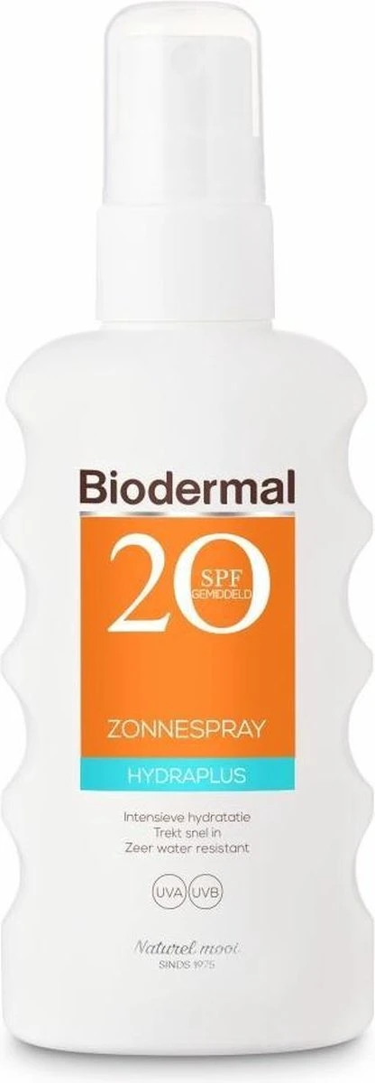 Biodermal Zonnebrand – Hydraplus Zonnespray – Zonnebrand Spray Met SPF 20 - 175ml 1 Biodermal Zonnebrand – Hydraplus Zonnespray – Zonnebrand Spray Met SPF 20 - 175ml