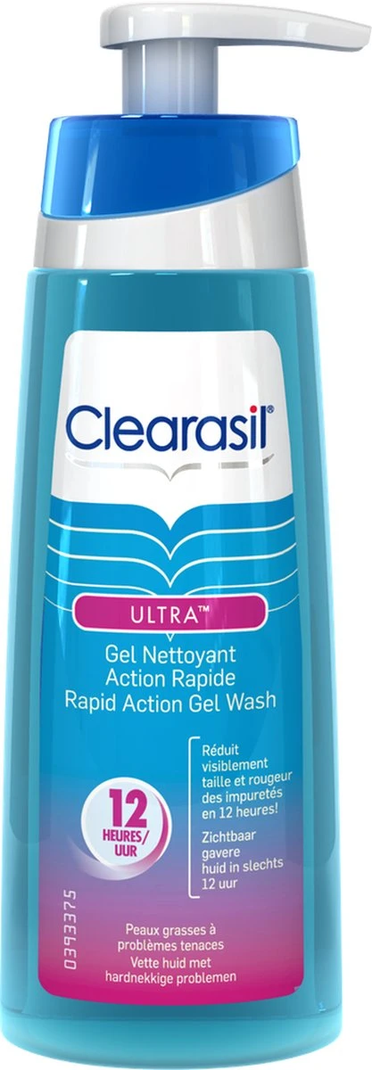 Clearasil - Ultra Rapid Action Scrub Wash - Reinigingsgel - 200 Ml 2 Clearasil - Ultra Rapid Action Scrub Wash - Reinigingsgel - 200 Ml - Afbeelding 2