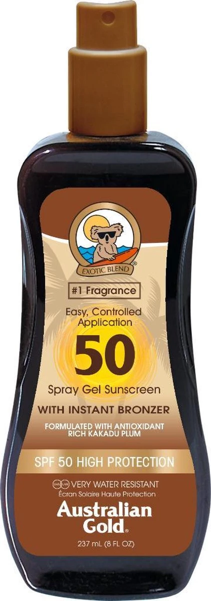 Australian Gold SPF 50 - Zonnebrand - Met Bronzer - 237 Ml 2 Australian Gold SPF 50 - Zonnebrand - Met Bronzer - 237 Ml - Afbeelding 2