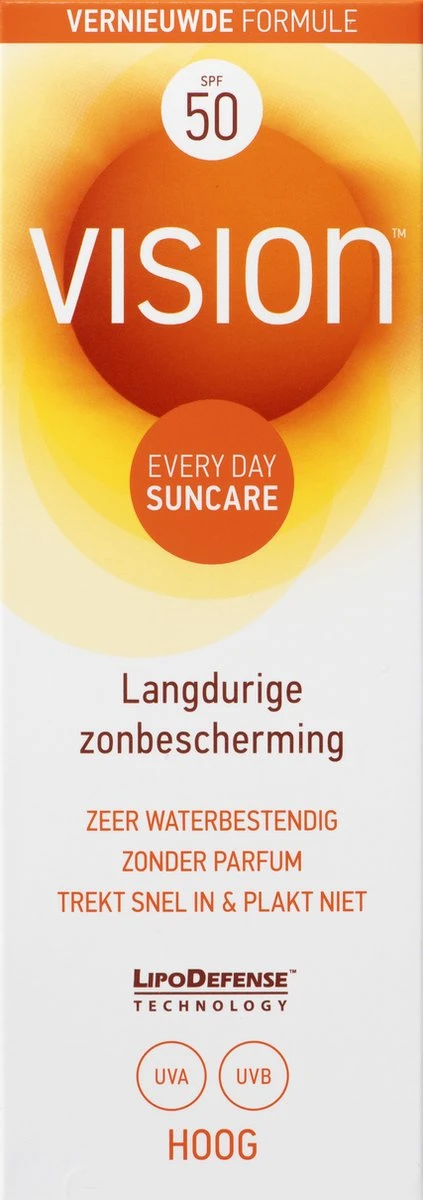 Vision Every Day Sun Protection - Zonnebrand - SPF 50 - 180 Ml 1 Vision Every Day Sun Protection - Zonnebrand - SPF 50 - 180 Ml