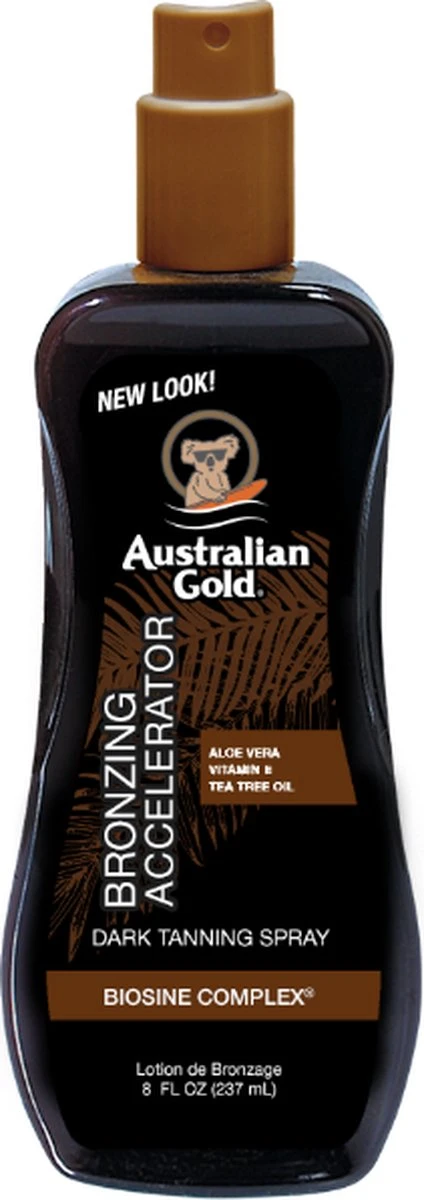 Australian Gold Dark Tanning Accelerator Met Bronzer Zonnebrandolie - 237 Ml 1 Australian Gold Dark Tanning Accelerator Met Bronzer Zonnebrandolie - 237 Ml