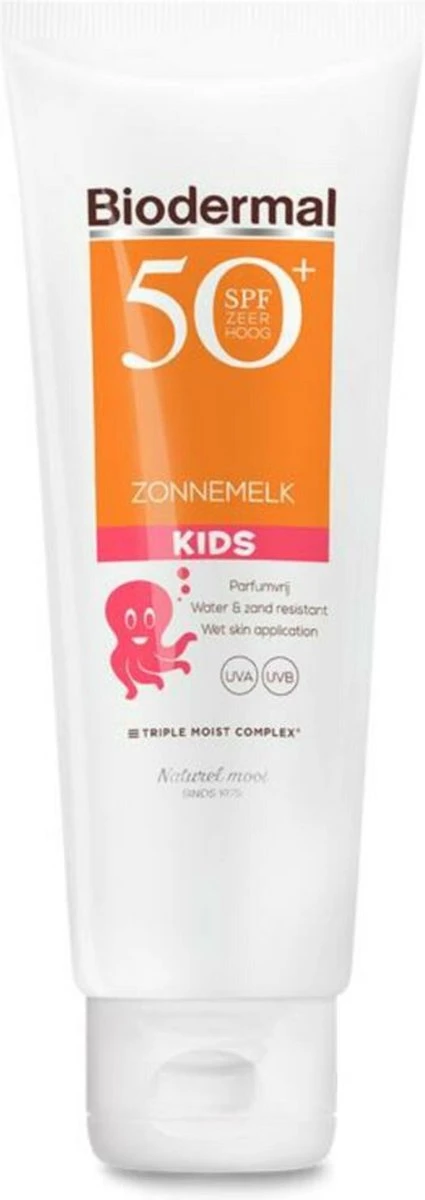 Biodermal Zonnebrand Kids - Zonnebrand Kind Met SPF50+ - Zonnemelk Speciaal Voor Kinderen - 125ml 1 Biodermal Zonnebrand Kids - Zonnebrand Kind Met SPF50+ - Zonnemelk Speciaal Voor Kinderen - 125ml