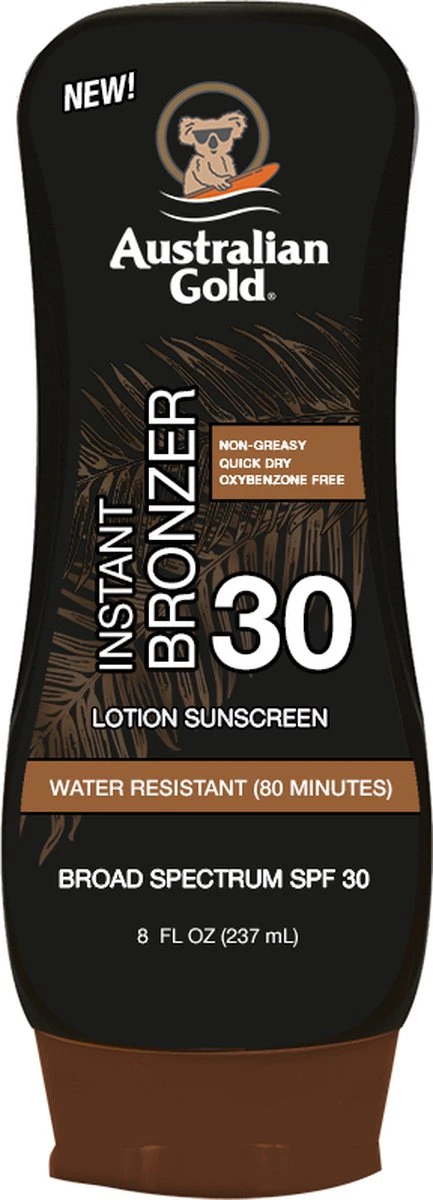 Australian Gold SPF 30 Lotion - Zonnebrand - Met Bronzer - 237 Ml 4 Australian Gold SPF 30 Lotion - Zonnebrand - Met Bronzer - 237 Ml - Afbeelding 4
