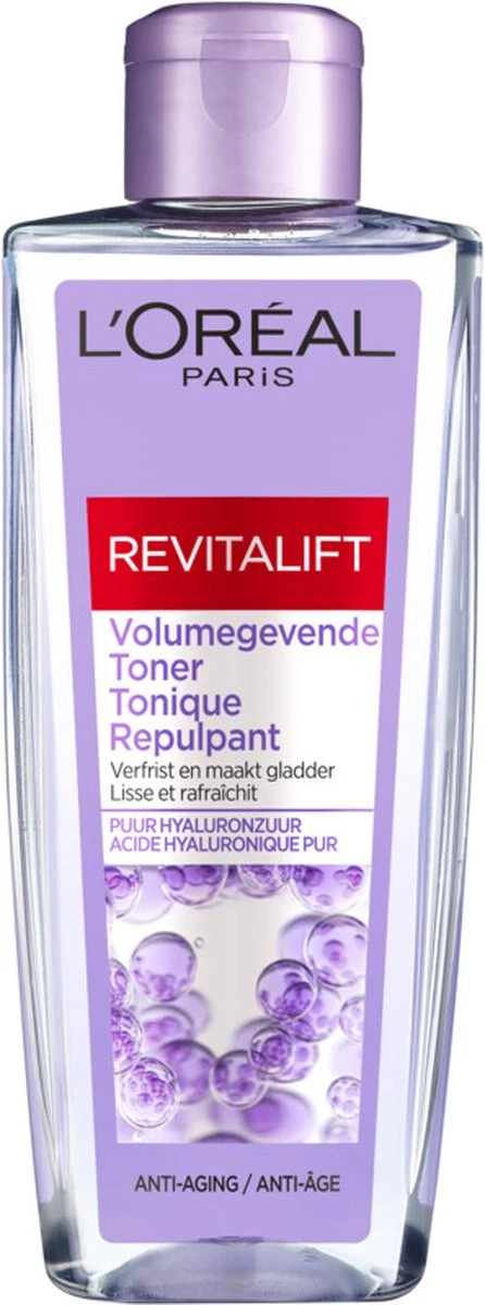 L'Oréal Paris Revitalift Volumegevende Toner - Gezichtsreiniger Met Hyaluronzuur - 200 Ml 1 L'Oréal Paris Revitalift Volumegevende Toner - Gezichtsreiniger Met Hyaluronzuur - 200 Ml