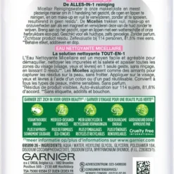 Garnier SkinActive Micellair Reinigingswater - Gevoelige Huid - 400 Ml -Goedkope Gezicht Zoet Winkel 456x1200 9