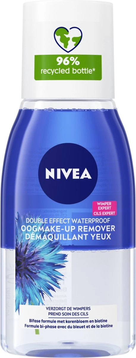 NIVEA Double Effect Waterproof - 125 Ml - Oogmake-up Remover 1 NIVEA Double Effect Waterproof - 125 Ml - Oogmake-up Remover