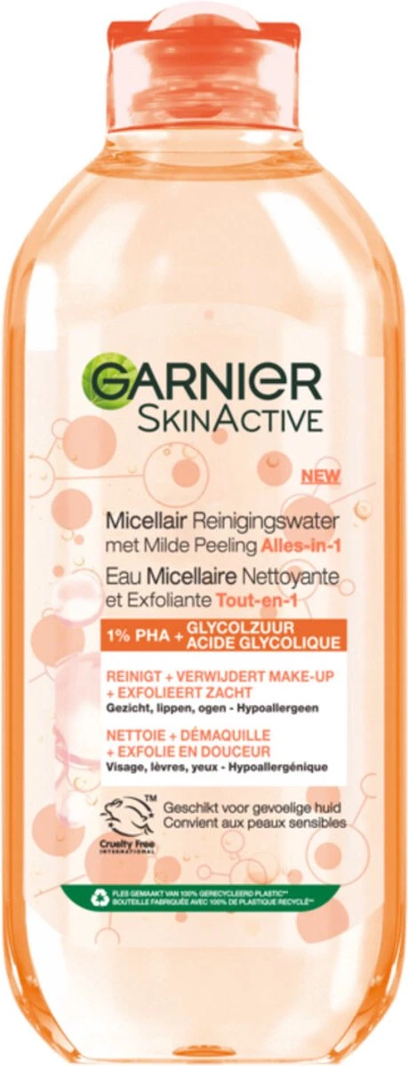 Garnier SkinActive Micellair Reinigingswater Met Milde Peeling Alles-in-1 400 Ml 1 Garnier SkinActive Micellair Reinigingswater Met Milde Peeling Alles-in-1 400 Ml