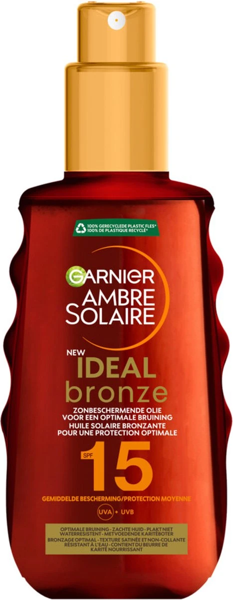 Garnier Ambre Solaire Zonnebrand Olie SPF 15 - Beschermende Olie Voor Tanning - 150 Ml 1 Garnier Ambre Solaire Zonnebrand Olie SPF 15 - Beschermende Olie Voor Tanning - 150 Ml