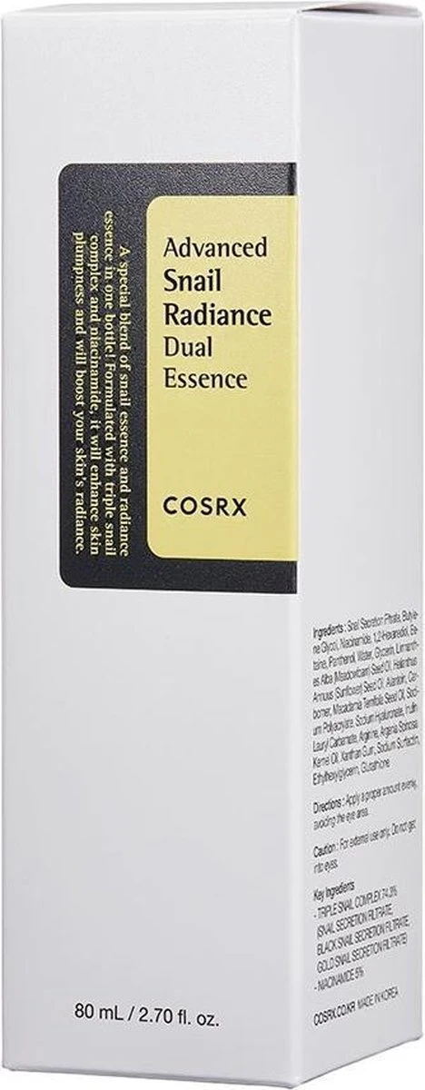 COSRX Advanced Snail Radiance Dual Essence 80 Ml 2 COSRX Advanced Snail Radiance Dual Essence 80 Ml - Afbeelding 2