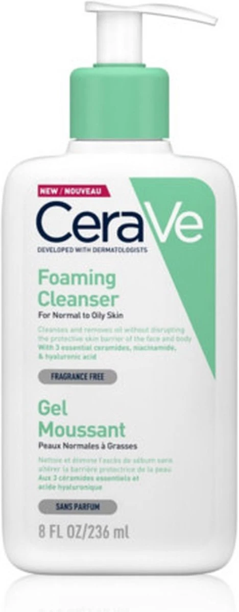 CeraVe - Foaming Cleanser - Reinigingsgel - Normale Tot Vette Huid - 473 Ml 13 CeraVe - Foaming Cleanser - Reinigingsgel - Normale Tot Vette Huid - 473 Ml - Afbeelding 13