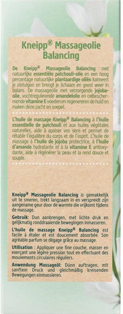 Kneipp Balancing - Massageolie 2 Kneipp Balancing - Massageolie - Afbeelding 2