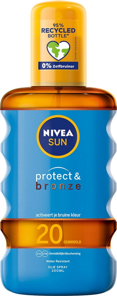 NIVEA SUN Protect & Bronze Beschermende Olie Spray SPF 20 - 200 Ml 7 NIVEA SUN Protect & Bronze Beschermende Olie Spray SPF 20 - 200 Ml - Afbeelding 7