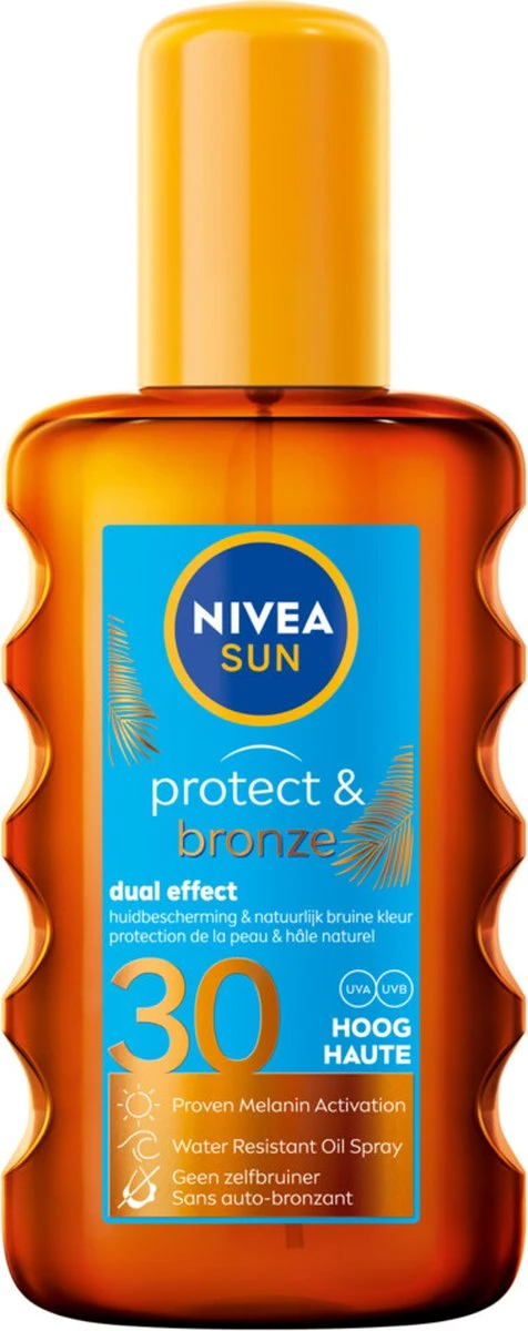 NIVEA SUN Protect & Bronze Zonnebrandolie Spray SPF 30 - 200 Ml 7 NIVEA SUN Protect & Bronze Zonnebrandolie Spray SPF 30 - 200 Ml - Afbeelding 7