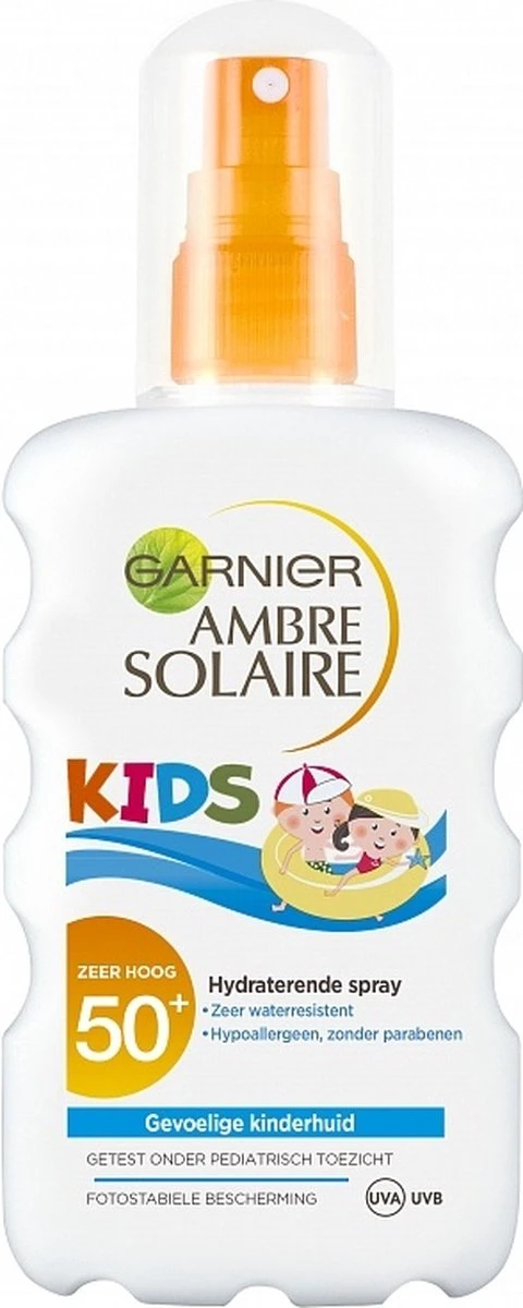 Garnier Ambre Solaire Kids Zonnebrandspray SPF 50+ - Zonnebrand Voor De Kinderhuid - 200 Ml 1 Garnier Ambre Solaire Kids Zonnebrandspray SPF 50+ - Zonnebrand Voor De Kinderhuid - 200 Ml