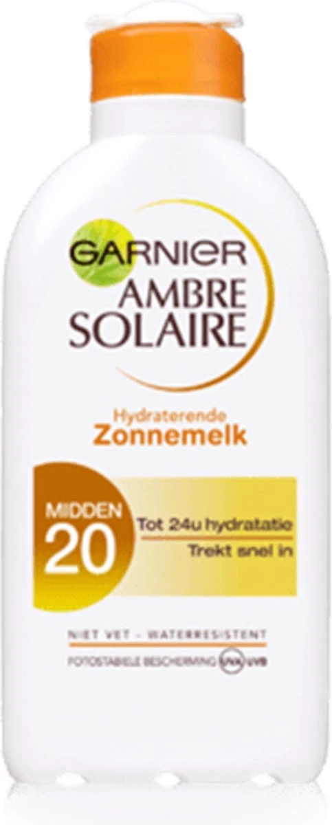 Garnier Ambre Solaire Hydraterende Zonnebrandmelk SPF 20 - 200 Ml 4 Garnier Ambre Solaire Hydraterende Zonnebrandmelk SPF 20 - 200 Ml - Afbeelding 4