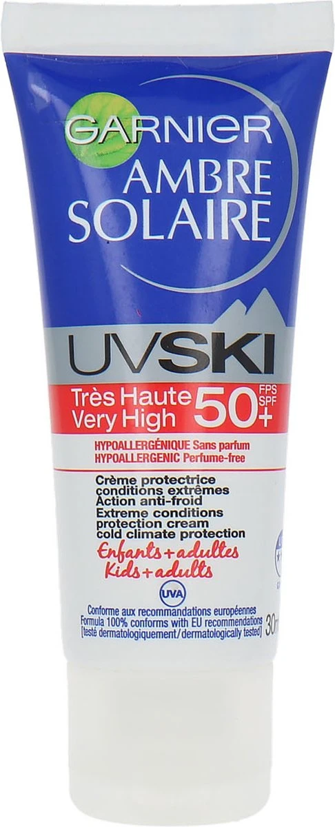Garnier Ambre Solaire UV Ski Zonnebrandcrème SPF 50 - 30 Ml 3 Garnier Ambre Solaire UV Ski Zonnebrandcrème SPF 50 - 30 Ml - Afbeelding 3
