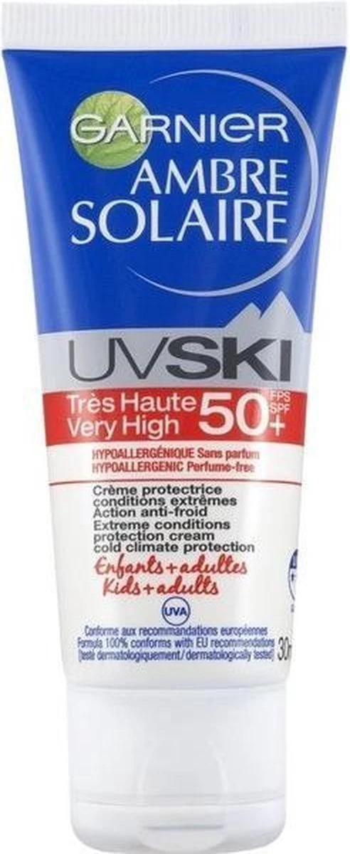 Garnier Ambre Solaire UV Ski Zonnebrandcrème SPF 50 - 30 Ml 1 Garnier Ambre Solaire UV Ski Zonnebrandcrème SPF 50 - 30 Ml