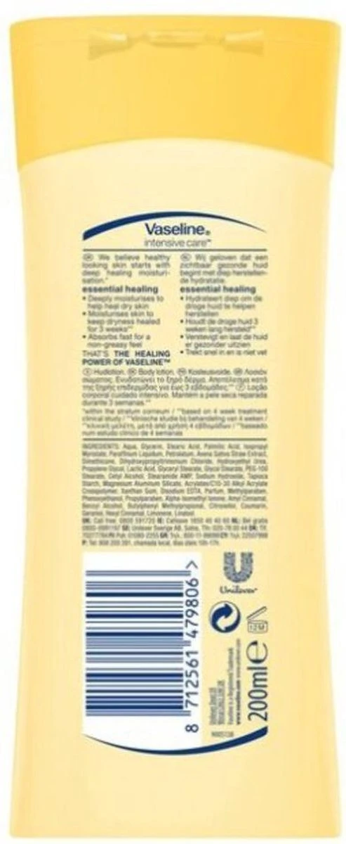 Vaseline® Vaseline Essential Healing - 200 Ml - Bodylotion 4 Vaseline® Vaseline Essential Healing - 200 Ml - Bodylotion - Afbeelding 4