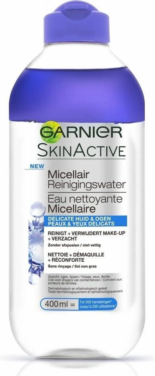 Garnier Skinactive Micellair Reinigingswater Delicate Huid En Ogen - 3 X 400 Ml - Micellair Water Voordeelverpakking 1 Garnier Skinactive Micellair Reinigingswater Delicate Huid En Ogen - 3 X 400 Ml - Micellair Water Voordeelverpakking