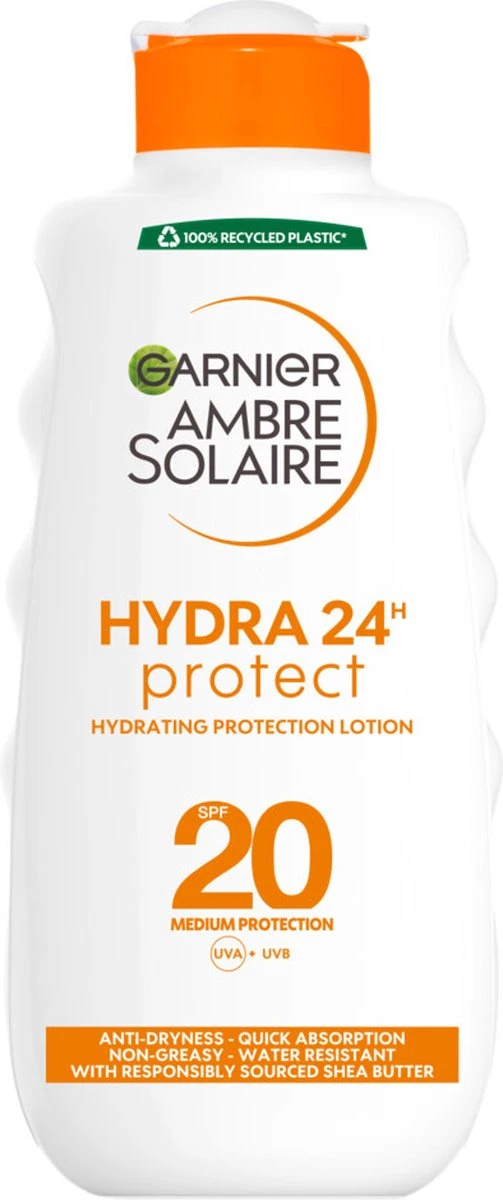 Garnier Ambre Solaire Hydraterende Zonnebrandmelk SPF 20 - 200 Ml 1 Garnier Ambre Solaire Hydraterende Zonnebrandmelk SPF 20 - 200 Ml