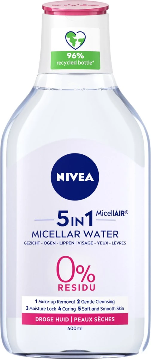 NIVEA Essentials Verzachtend & Verzorgend Micellair Water - 400 Ml - Droge Huid 1 NIVEA Essentials Verzachtend & Verzorgend Micellair Water - 400 Ml - Droge Huid