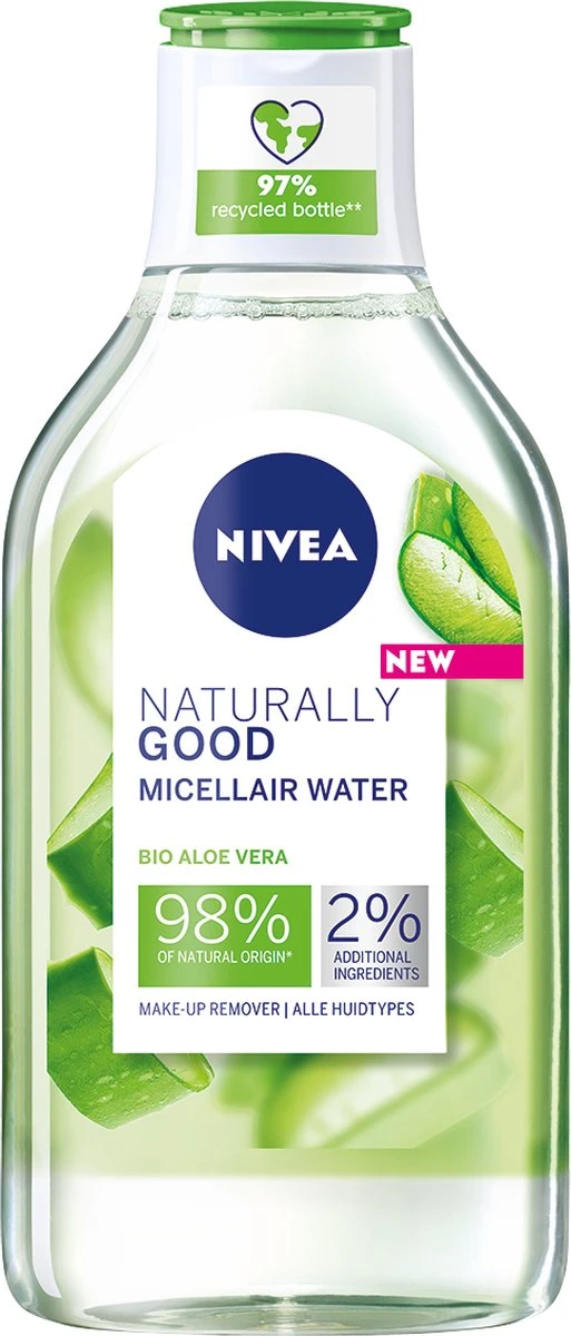 NIVEA Naturally Good Micellair Water Met Biologische Aloë Vera - 400ml 7 NIVEA Naturally Good Micellair Water Met Biologische Aloë Vera - 400ml - Afbeelding 7