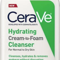 Cerave Hydrating Cream-to-foam Cleanser For Normal To Dry Skin 355 Ml