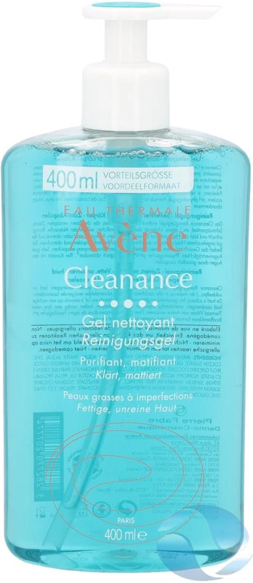 Avène Cleanance Reinigingsgel 400ml 2 Avène Cleanance Reinigingsgel 400ml - Afbeelding 2