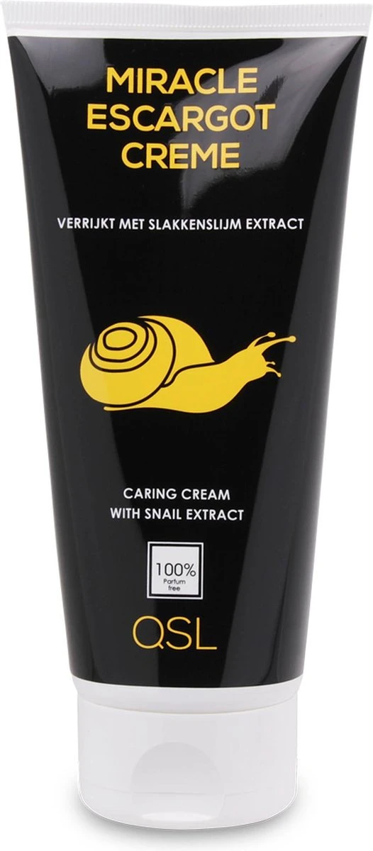 QSL | Miracle Escargot Crème - Slakkencrème - Slakkenslijmcrème - 200ml 1 QSL | Miracle Escargot Crème - Slakkencrème - Slakkenslijmcrème - 200ml