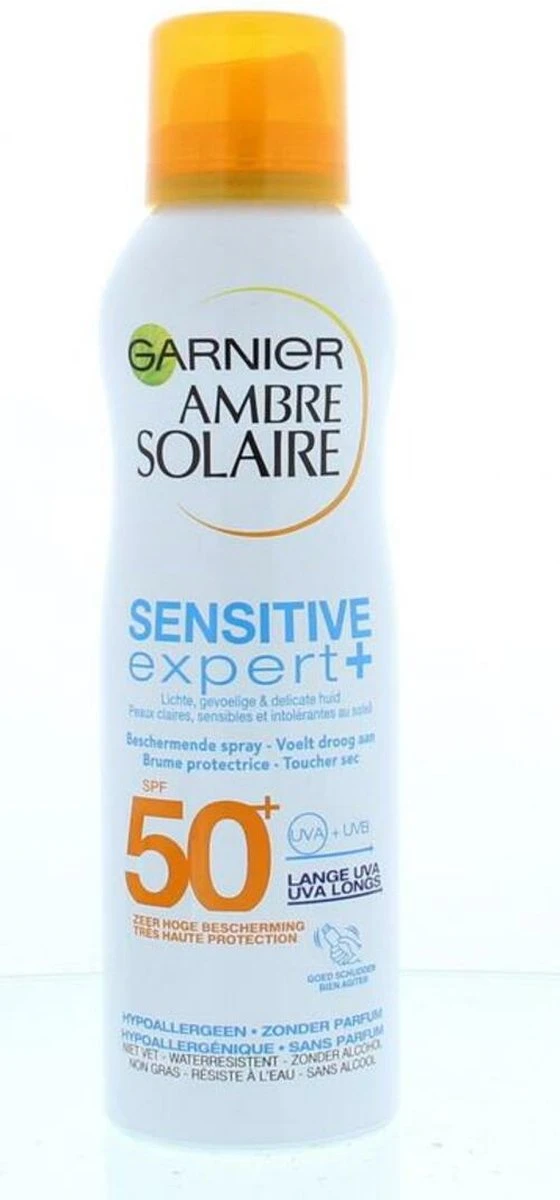 Garnier Ambre Solaire Sensitive Expert+ Beschermende Zonnebrand Mist Spray SPF50+ - 200ml 7 Garnier Ambre Solaire Sensitive Expert+ Beschermende Zonnebrand Mist Spray SPF50+ - 200ml - Afbeelding 7