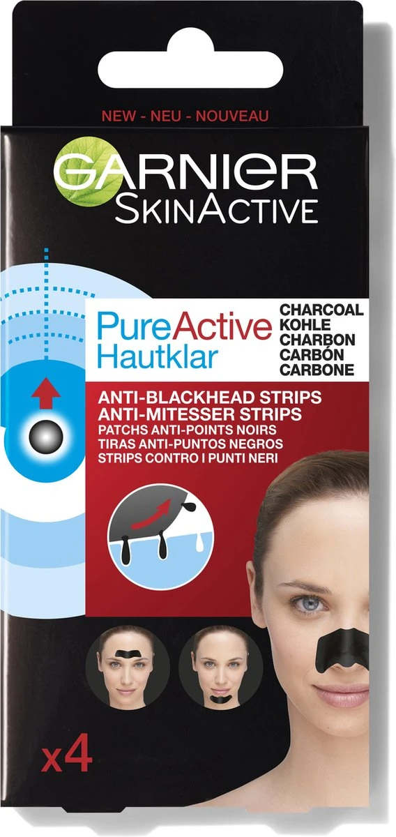 Garnier SkinActive Neus Strips Charcoal - 4 Stuks 9 Garnier SkinActive Neus Strips Charcoal - 4 Stuks - Afbeelding 9