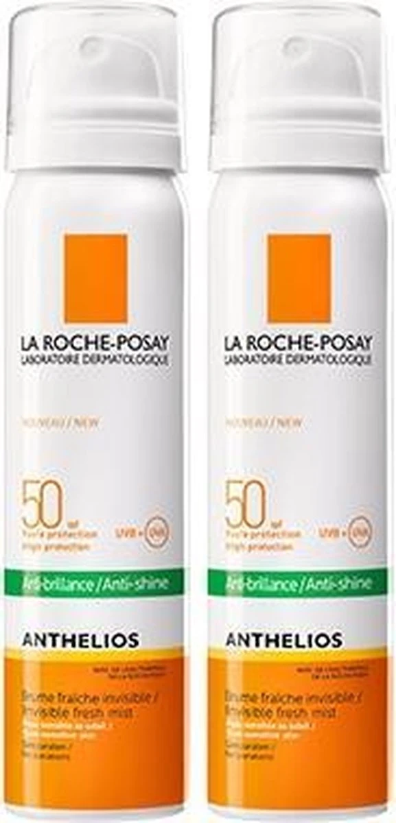 La Roche-Posay Anthelios Zonnebrand Mist Gezicht SPF50 - 2x 75 Ml 1 La Roche-Posay Anthelios Zonnebrand Mist Gezicht SPF50 - 2x 75 Ml