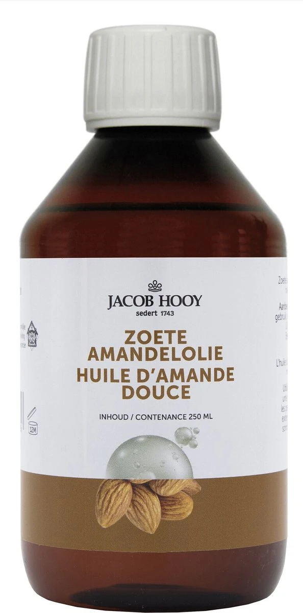 Jacob Hooy Olie- & Vloeistoffen Amandelolie Zoet - 250 Ml - Body Oil 2 Jacob Hooy Olie- & Vloeistoffen Amandelolie Zoet - 250 Ml - Body Oil - Afbeelding 2