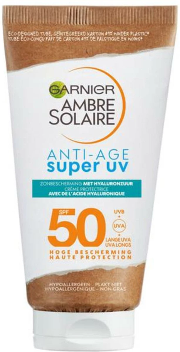 Garnier Ambre Solaire Anti-Age Super UV Zonnebrand - SPF50 1 Garnier Ambre Solaire Anti-Age Super UV Zonnebrand - SPF50