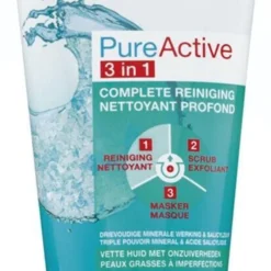 Garnier - PureActive 3-in-1 Masker Met Klei Argile Voor De Gemengde Huid Met Onzuiverheden - 2 X 150ml - Tegen Mee-eters En Onzuiverheden - Voordeelverpakking -Goedkope Gezicht Zoet Winkel 618x1200 10