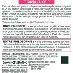 Garnier SkinActive - Micellair Reinigingswater Voor De Droge Huid - 3 X 400 Ml - Micellair Water Voordeelverpakking 14 Garnier SkinActive - Micellair Reinigingswater Voor De Droge Huid - 3 X 400 Ml - Micellair Water Voordeelverpakking -Goedkope Gezicht Zoet Winkel 618x1200 5