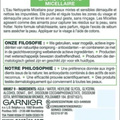 Garnier SkinActive - Micellair Reinigingswater Gemengde Huid - 3 X 400ml - Micellair Water Voordeelverpakking 22 Garnier SkinActive - Micellair Reinigingswater Gemengde Huid - 3 X 400ml - Micellair Water Voordeelverpakking -Goedkope Gezicht Zoet Winkel 618x1200 6