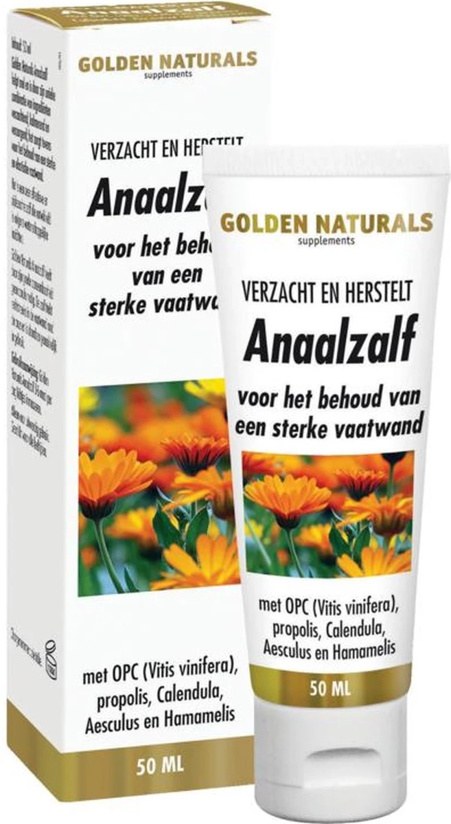Golden Naturals Anaalzalf (50 Milliliter) 2 Golden Naturals Anaalzalf (50 Milliliter) - Afbeelding 2