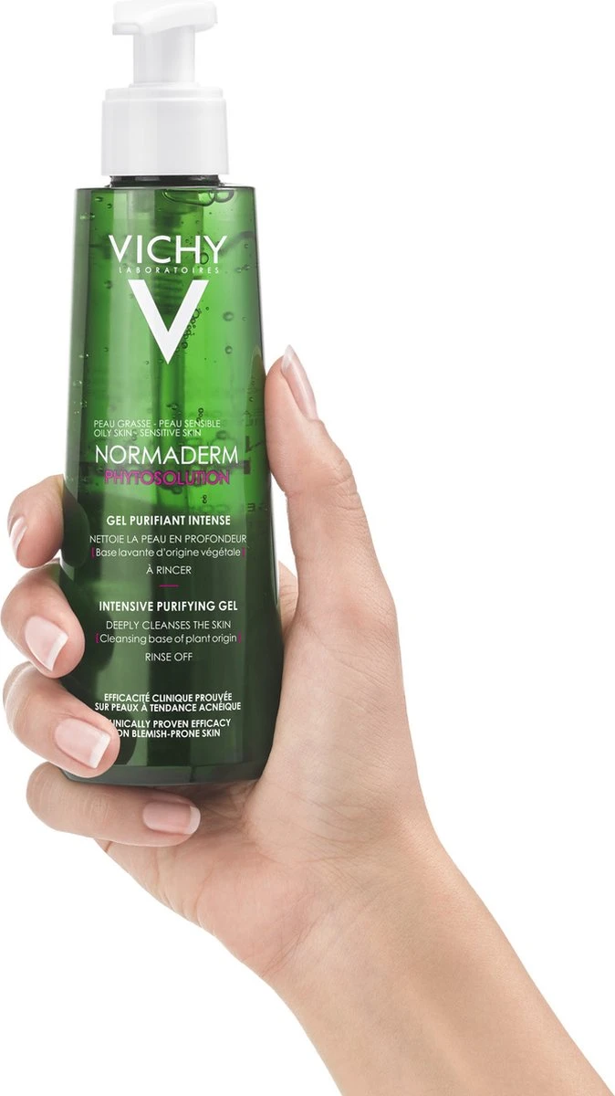Vichy Normaderm Phytosolution Reinigingsgel - 400ml - Onzuivere Huid 4 Vichy Normaderm Phytosolution Reinigingsgel - 400ml - Onzuivere Huid - Afbeelding 4