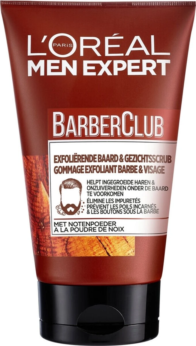 L’Oréal Paris Men Expert Barber Club Exfoliërende Baard & Gezichtsscrub - 100 Ml 1 L’Oréal Paris Men Expert Barber Club Exfoliërende Baard & Gezichtsscrub - 100 Ml