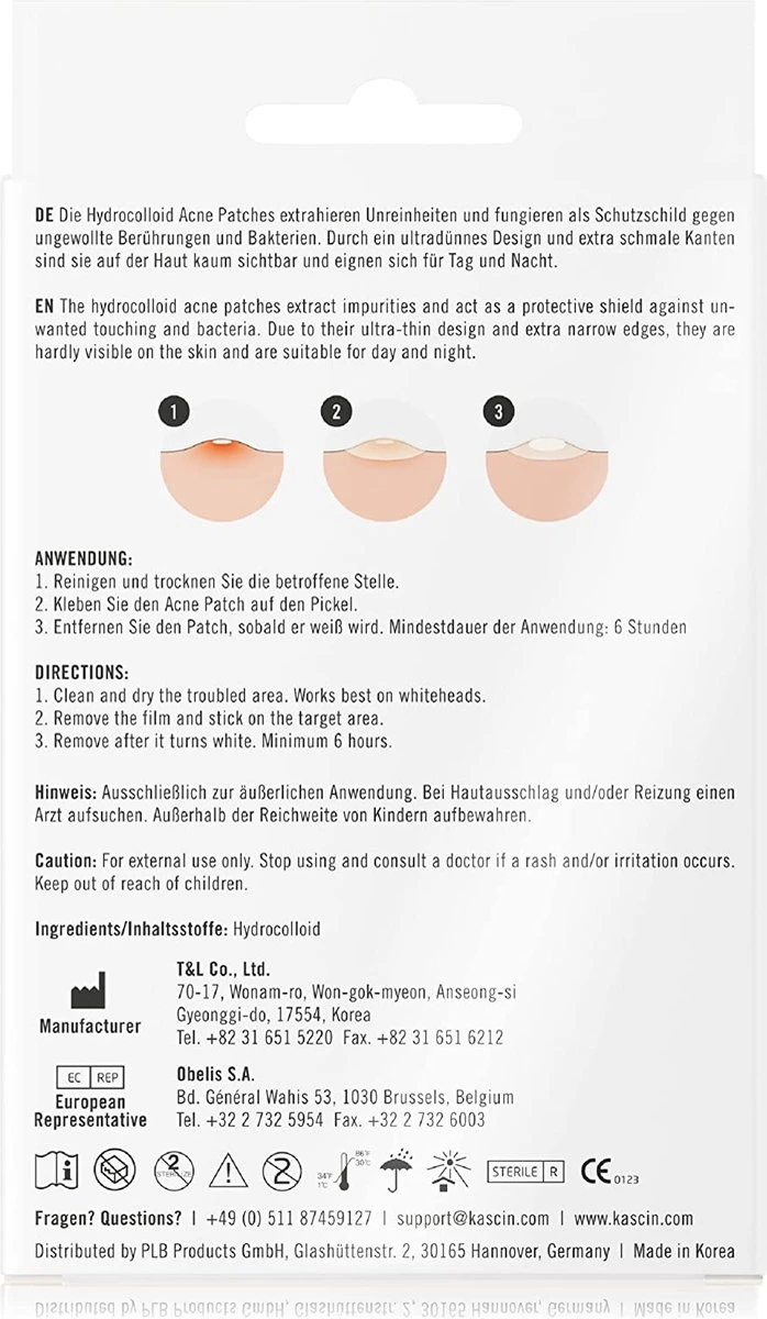 Kascin Puisten Patch Met Hydrocolloide - Acne Pleisters, Pimple Patch - Made In Korea, 39 Stuks, Pleister In Twee Maten: Diameter Van 24 X 12 Mm En 15 X 10 Mm | Puistjes Pleisters 7 Kascin Puisten Patch Met Hydrocolloide - Acne Pleisters, Pimple Patch - Made In Korea, 39 Stuks, Pleister In Twee Maten: Diameter Van 24 X 12 Mm En 15 X 10 Mm | Puistjes Pleisters - Afbeelding 7