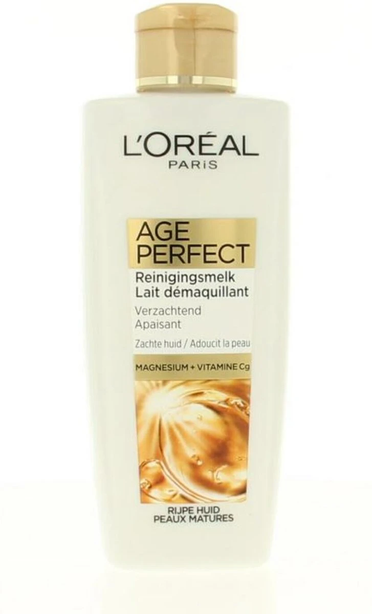 L’Oréal Paris Age Perfect Reinigingsmelk - 200 Ml - Anti Rimpel 6 L’Oréal Paris Age Perfect Reinigingsmelk - 200 Ml - Anti Rimpel - Afbeelding 6