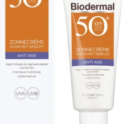Biodermal Zonnebrand - Anti Age Zonnecrème Voor Het Gezicht - SPF 50 - 40ml -Goedkope Gezicht Zoet Winkel 735x1200