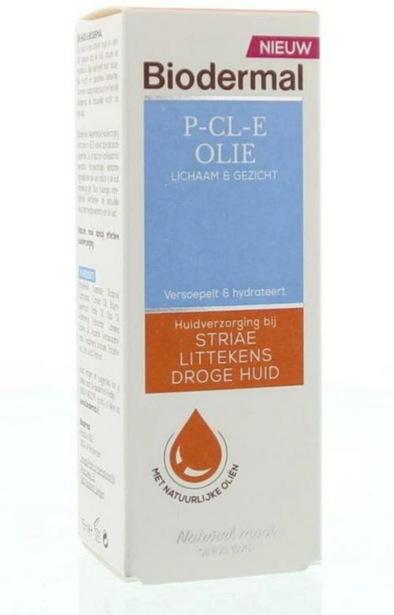 Biodermal P-CL-E Olie - Huidolie - Huidverzorging Voor Striae, Littekens En Droge Huid - Huidolie 75 Ml 2 Biodermal P-CL-E Olie - Huidolie - Huidverzorging Voor Striae, Littekens En Droge Huid - Huidolie 75 Ml - Afbeelding 2