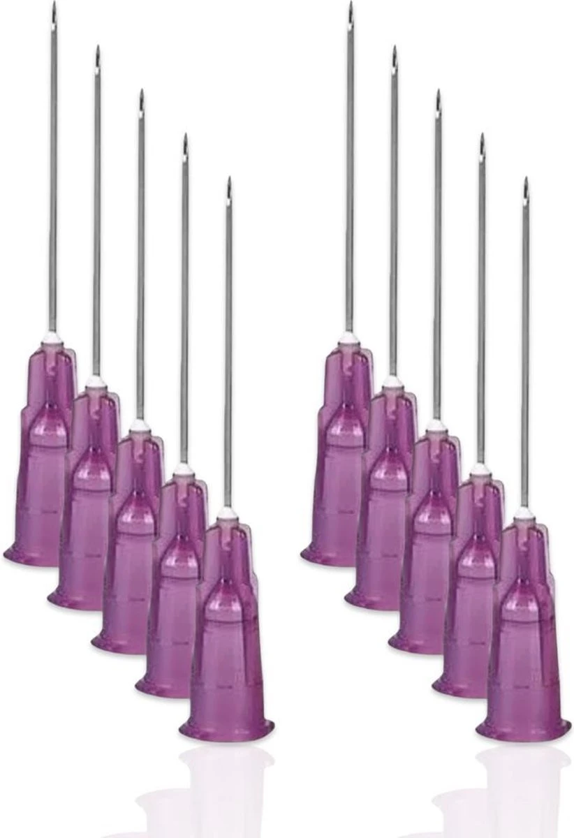 Steriele Naalden- 10 Stuks - Terumo - Gelaat Steriele Naalden - Gerstkorrel - Milia - Comedonen - 0.55 X 25 Mm - Paars 1 Steriele Naalden- 10 Stuks - Terumo - Gelaat Steriele Naalden - Gerstkorrel - Milia - Comedonen - 0.55 X 25 Mm - Paars