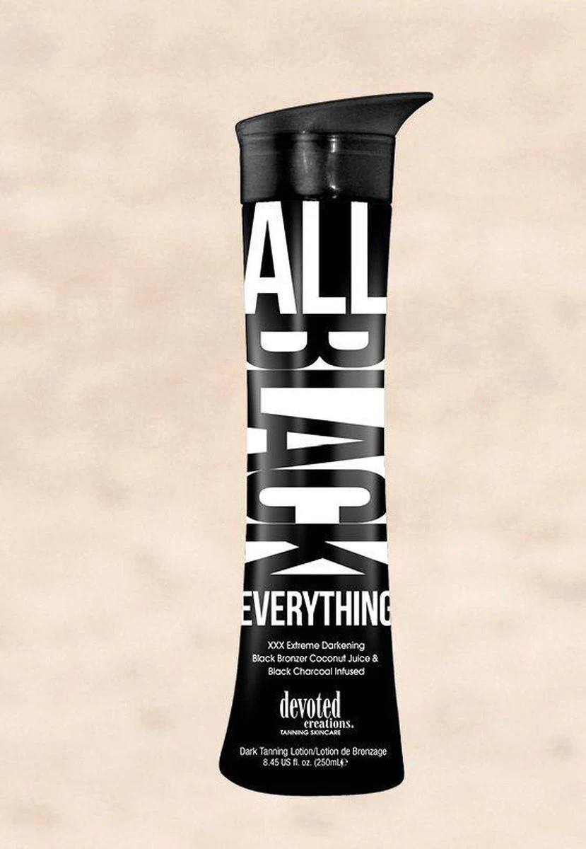 Devoted Creations All Black Everything Fles - Zonnebankcrème - 250 Ml 2 Devoted Creations All Black Everything Fles - Zonnebankcrème - 250 Ml - Afbeelding 2