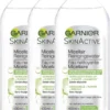 Garnier SkinActive - Micellair Reinigingswater Gemengde Huid - 3 X 400ml - Micellair Water Voordeelverpakking