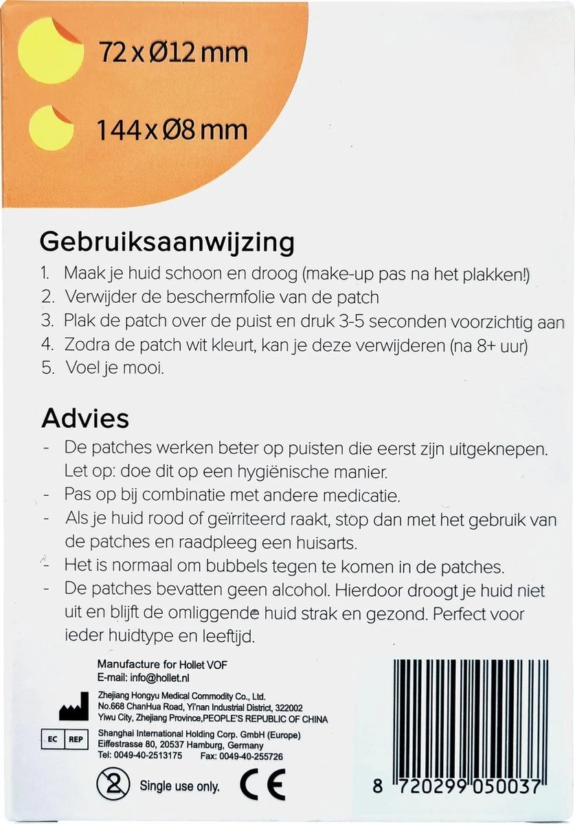 Dea Sirona Pimple Patch - Acne Patch - Puisten Verwijderaar - Puisten Pleister - Acne Pleister - Acne Sticker - Puistjes Verwijderen - 216 Stuks 8 Dea Sirona Pimple Patch - Acne Patch - Puisten Verwijderaar - Puisten Pleister - Acne Pleister - Acne Sticker - Puistjes Verwijderen - 216 Stuks - Afbeelding 8